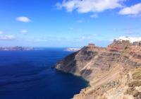kyst ø Santorini Grækenland landskab